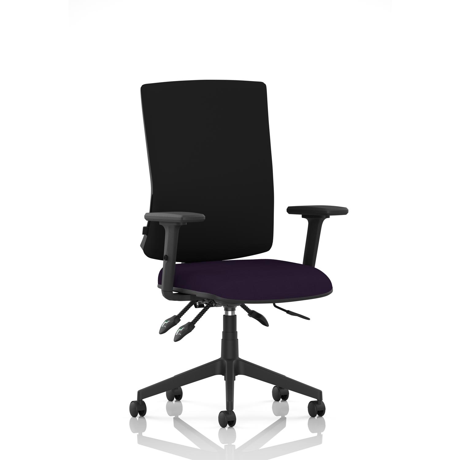 Orlena High Back Task Operator Chair With Arms Bespoke Colour Seat Tansy Purple Orlena High Back Task Operator Chair With Arms Bespoke Colour Seat Tansy Purple