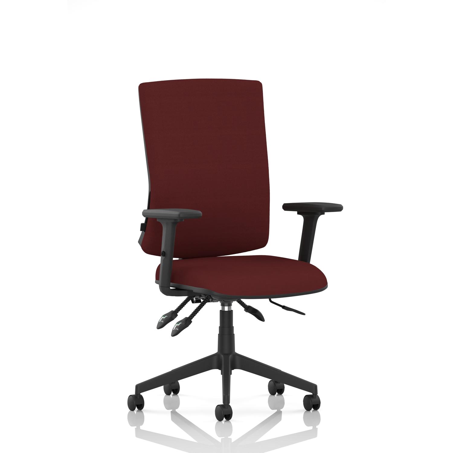 Orlena High Back Task Operator Chair With Arms Bespoke Colour Back And Seat Ginseng Chilli Orlena High Back Task Operator Chair With Arms Bespoke Colour Back And Seat Ginseng Chilli