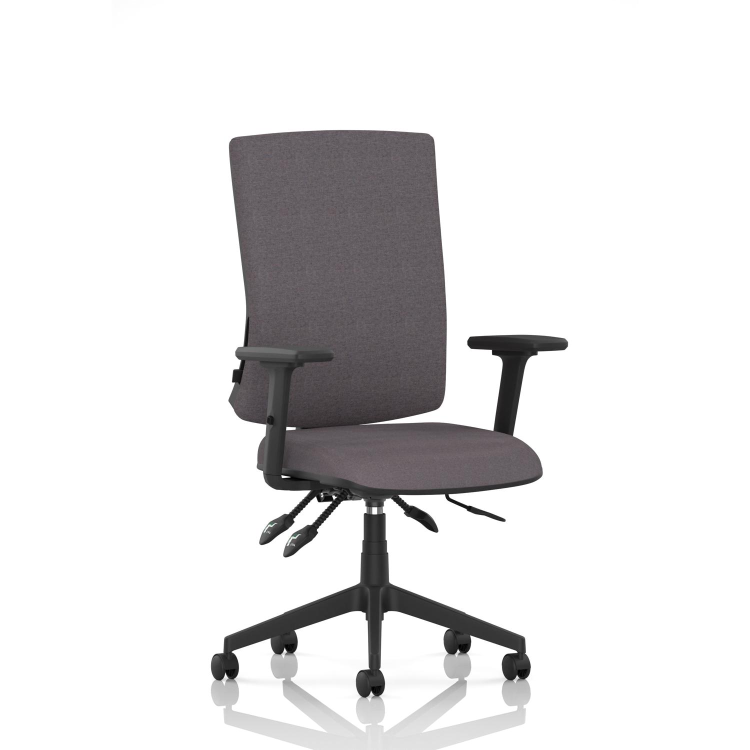 Orlena High Back Task Operator Chair With Arms Bespoke Colour Back And Seat Rivet Fuse Orlena High Back Task Operator Chair With Arms Bespoke Colour Back And Seat Rivet Fuse