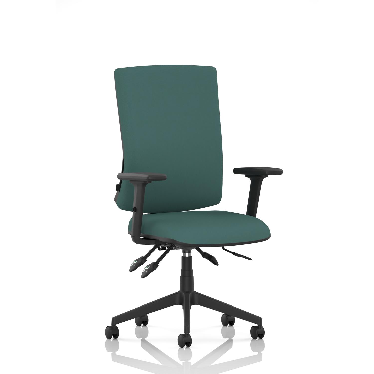 Orlena High Back Task Operator Chair With Arms Bespoke Colour Back And Seat Quest Kelp Orlena High Back Task Operator Chair With Arms Bespoke Colour Back And Seat Quest Kelp