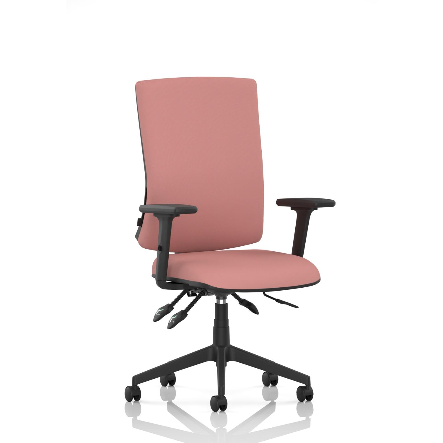 Orlena High Back Task Operator Chair With Arms Bespoke Colour Back And Seat Quest Shrimp Orlena High Back Task Operator Chair With Arms Bespoke Colour Back And Seat Quest Shrimp