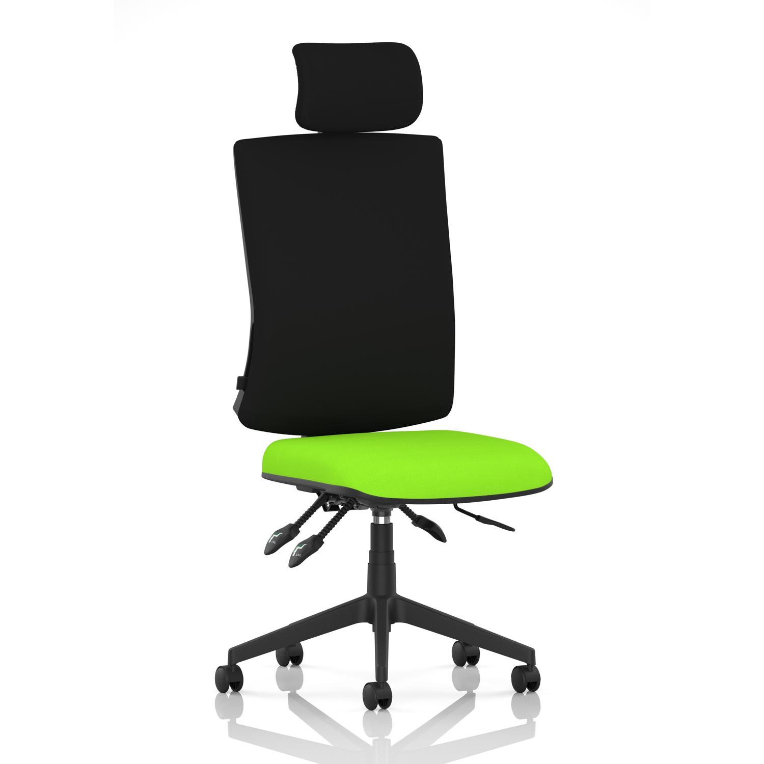 Orlena High Back Task Operator Chair With Headrest Bespoke Colour Seat Myrrh Green Orlena High Back Task Operator Chair With Headrest Bespoke Colour Seat Myrrh Green