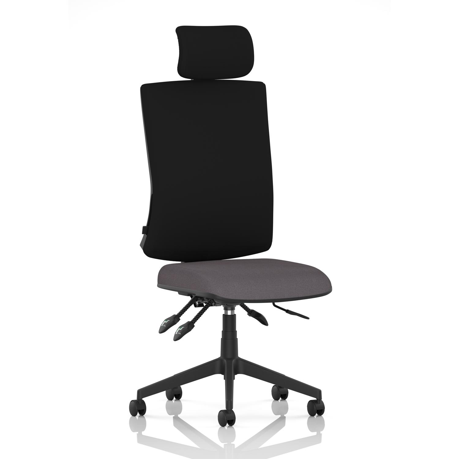 Orlena High Back Task Operator Chair With Headrest Bespoke Colour Seat Rivet Fuse Orlena High Back Task Operator Chair With Headrest Bespoke Colour Seat Rivet Fuse