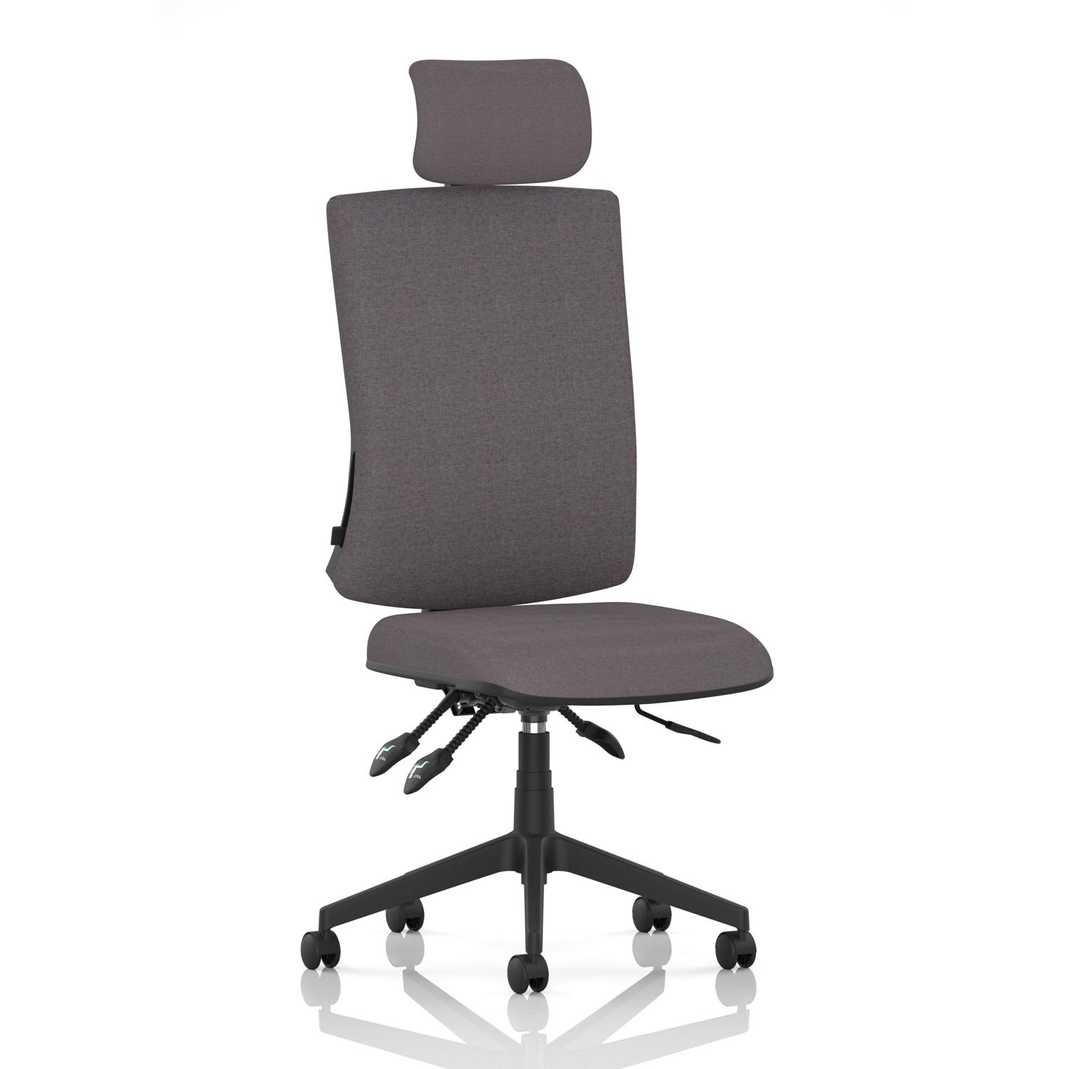 Orlena High Back Task Operator Chair With Headrest Bespoke Colour Back And Seat Rivet Fuse Orlena High Back Task Operator Chair With Headrest Bespoke Colour Back And Seat Rivet Fuse
