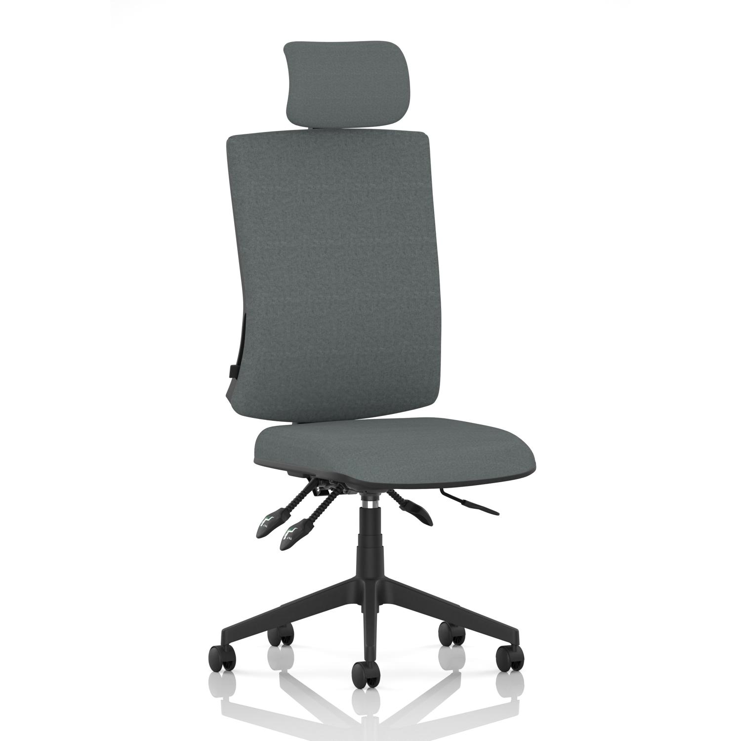Orlena High Back Task Operator Chair With Headrest Bespoke Colour Back And Seat Rivet Tensile Orlena High Back Task Operator Chair With Headrest Bespoke Colour Back And Seat Rivet Tensile