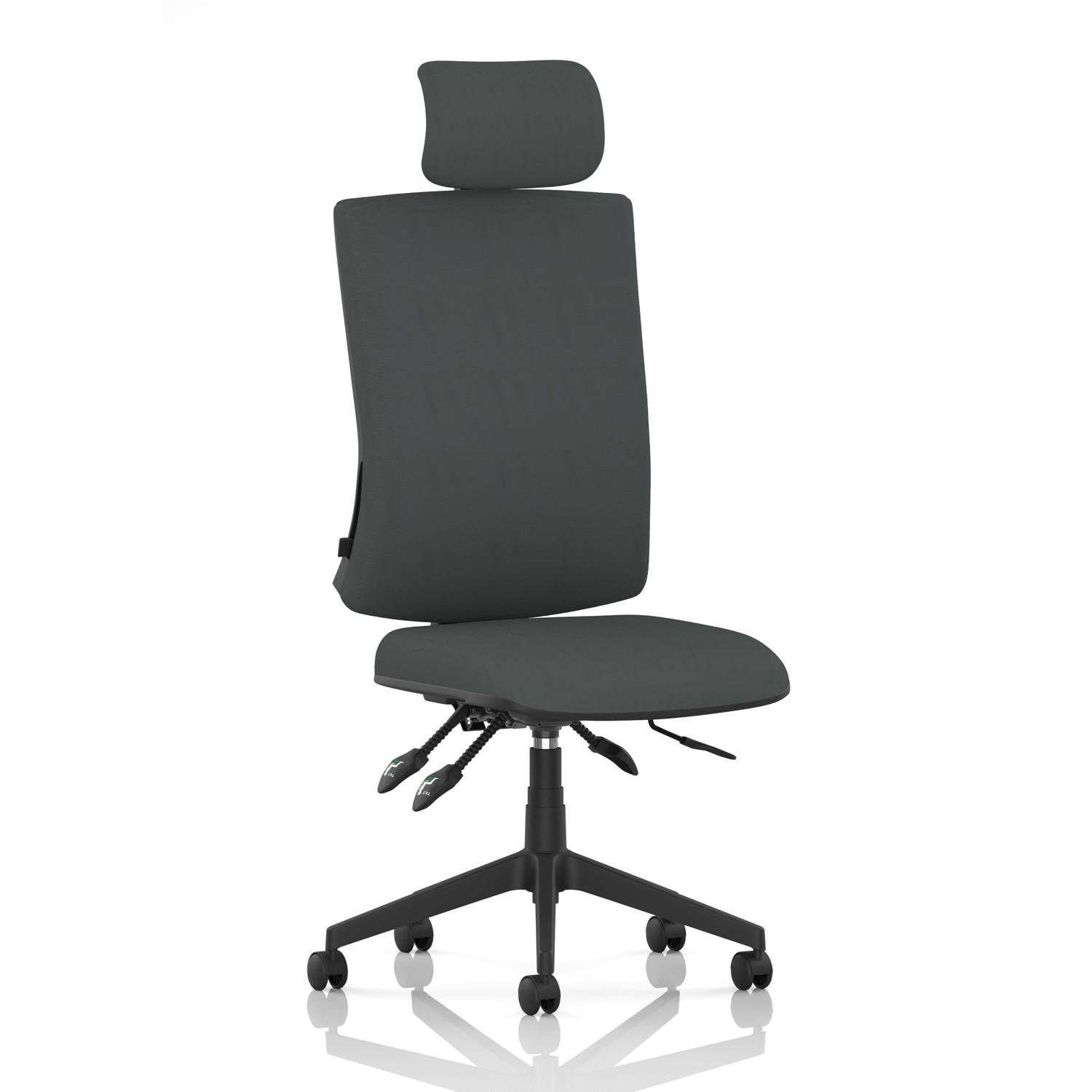 Orlena High Back Task Operator Chair With Headrest Bespoke Colour Back And Seat Quest Mussel Orlena High Back Task Operator Chair With Headrest Bespoke Colour Back And Seat Quest Mussel