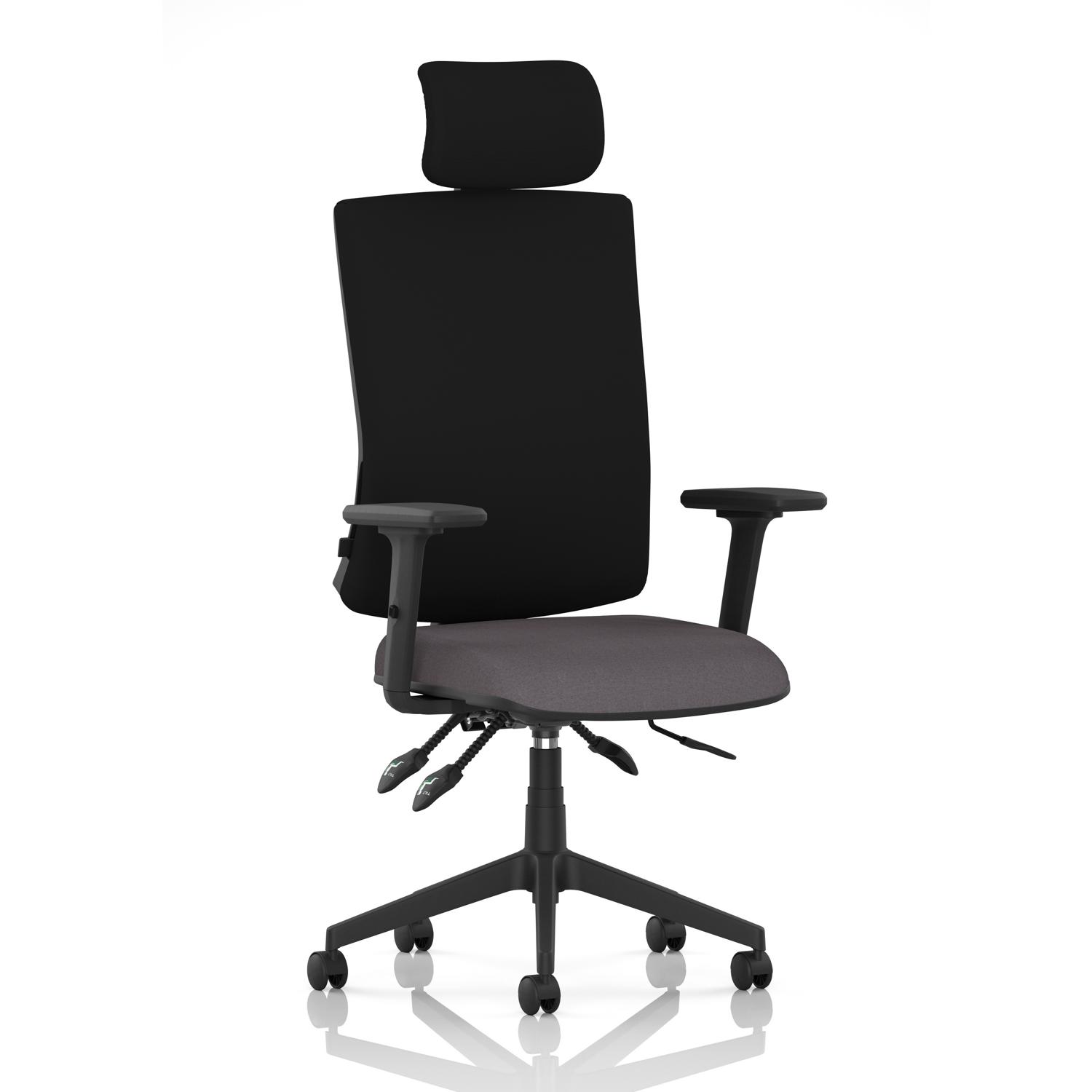 Orlena High Back Task Operator Chair With Arms And Headrest Bespoke Colour Seat Rivet Fuse Orlena High Back Task Operator Chair With Arms And Headrest Bespoke Colour Seat Rivet Fuse