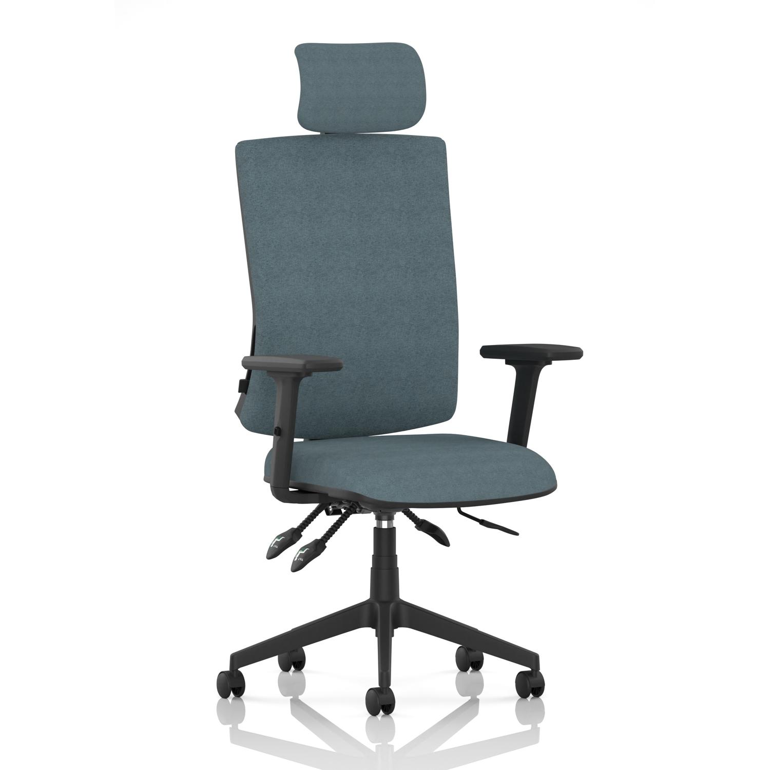 Orlena High Back Task Operator Chair With Arms And Headrest Bespoke Colour Back And Seat Rivet Quench Orlena High Back Task Operator Chair With Arms And Headrest Bespoke Colour Back And Seat Rivet Quench