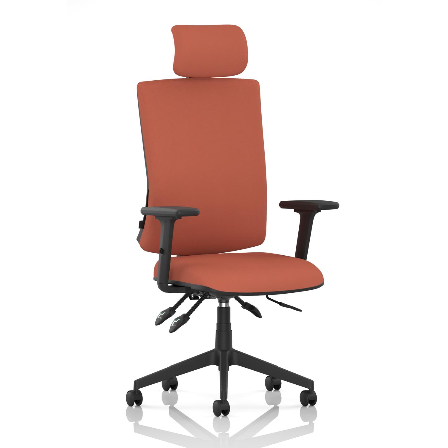 Orlena High Back Task Operator Chair With Arms And Headrest Bespoke Colour Back And Seat Quest Crab Orlena High Back Task Operator Chair With Arms And Headrest Bespoke Colour Back And Seat Quest Crab