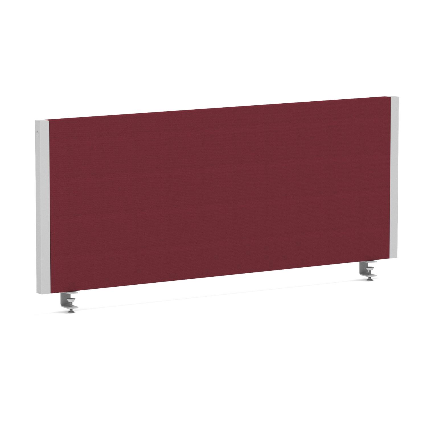Impulse/Evolve Plus Bench Screen 1000 Silver Frame Bespoke Ginseng Chilli Fabric