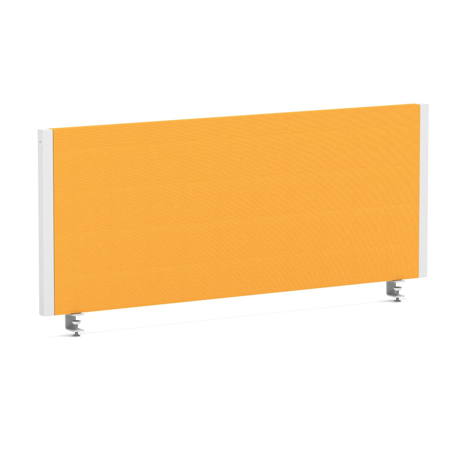 Impulse/Evolve Plus Bench Screen 1000 White Frame Bespoke Senna Yellow Fabric