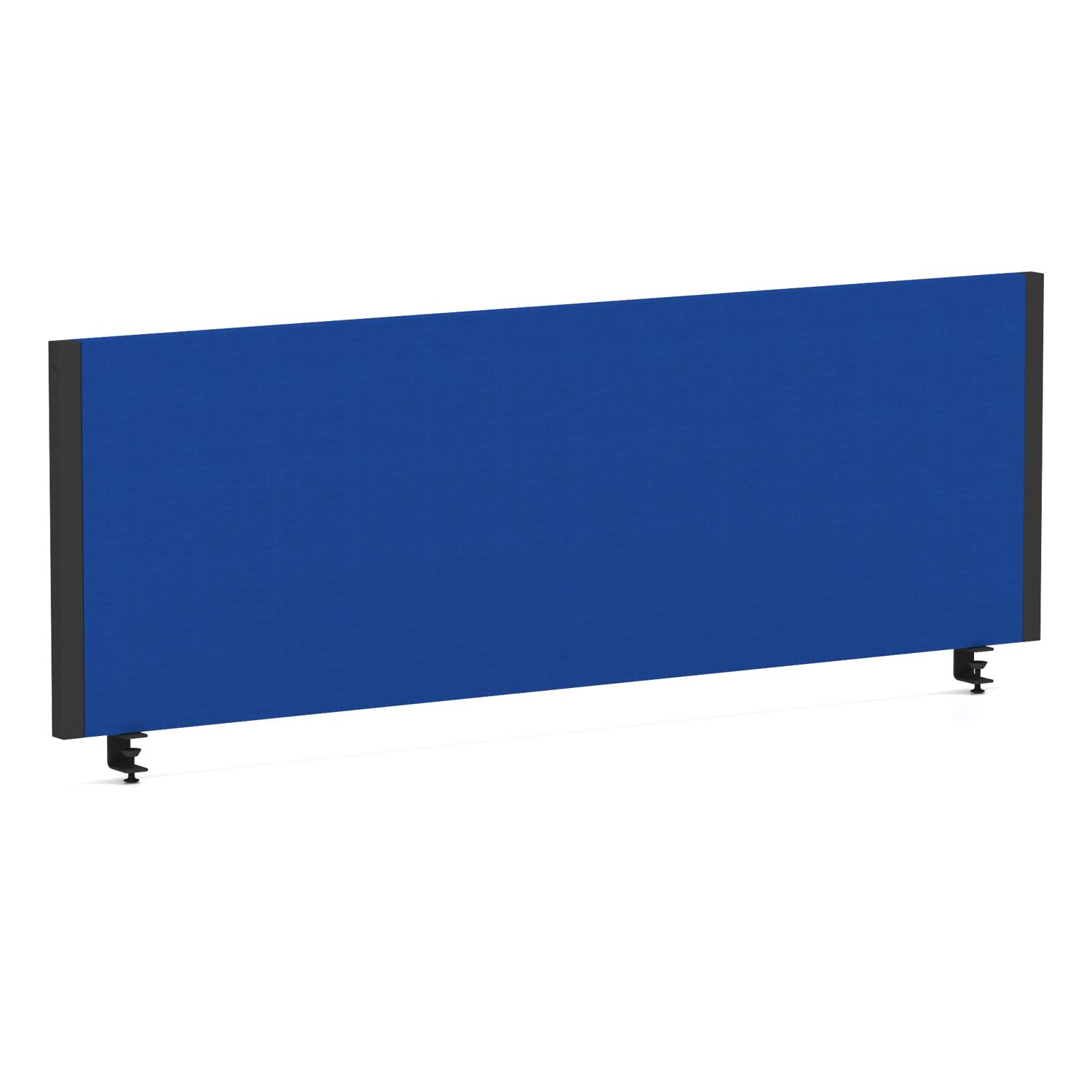 Impulse/Evolve Plus Bench Screen 1200 Black Frame Bespoke Stevia Blue Fabric Impulse/Evolve Plus Bench Screen 1200 Black Frame Bespoke Stevia Blue Fabric