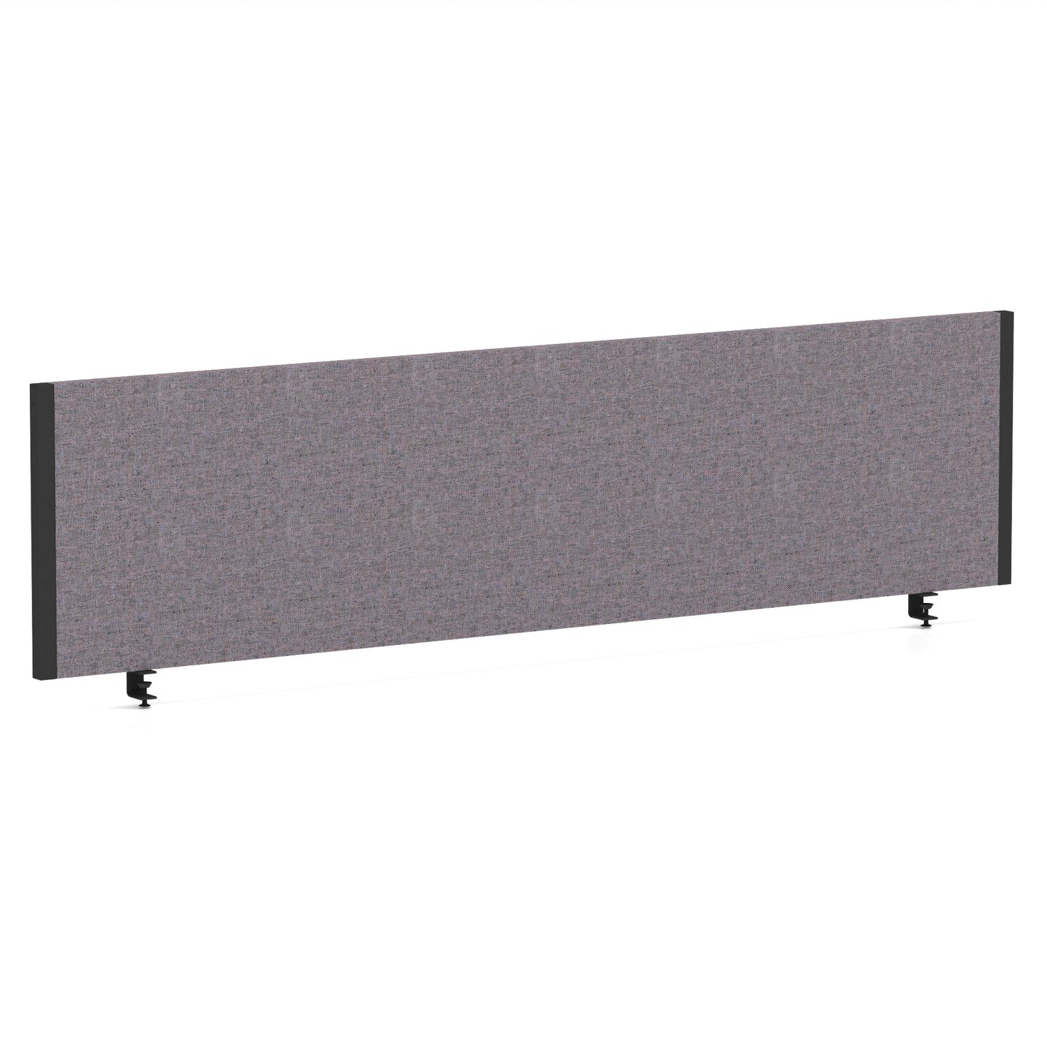Impulse/Evolve Plus Bench Screen 1600 Black Frame Bespoke Rivet Fuse Fabric