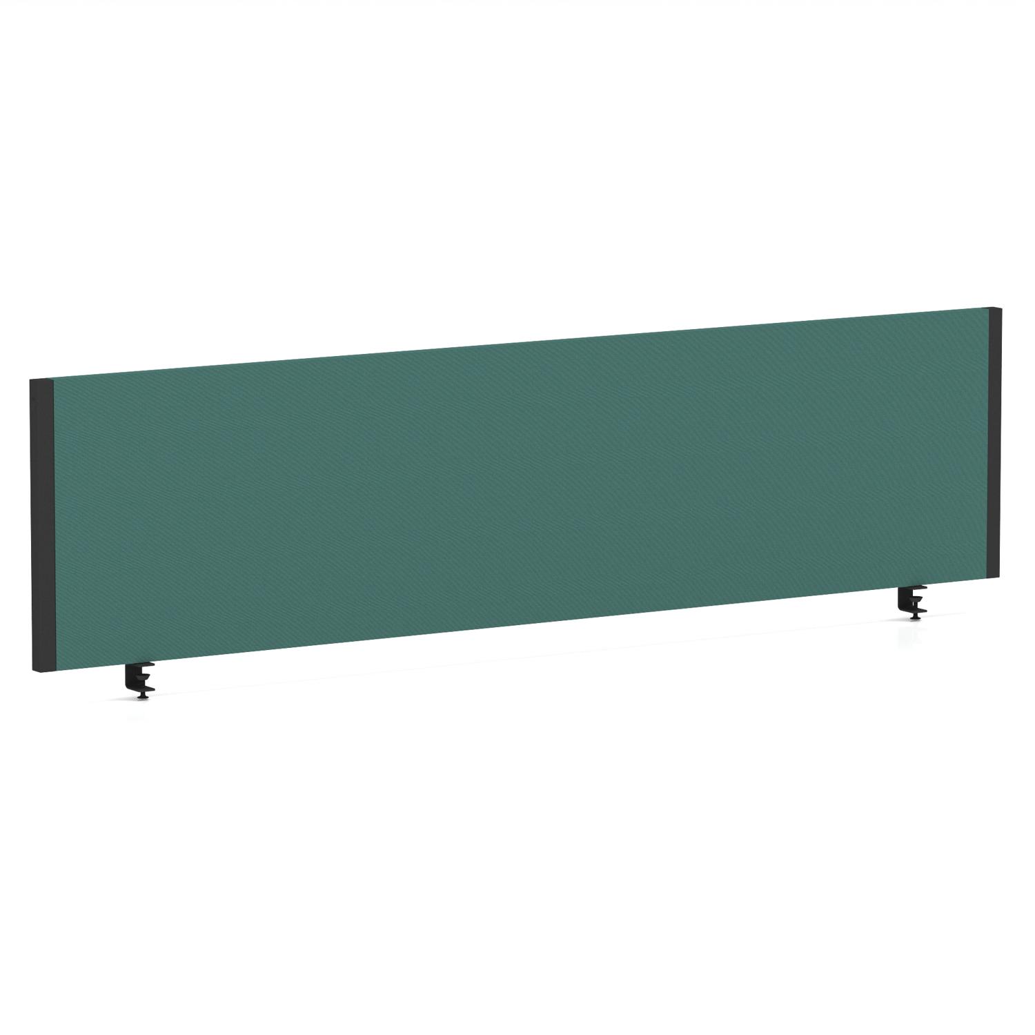 Impulse/Evolve Plus Bench Screen 1600 Black Frame Bespoke Quest Kelp Fabric