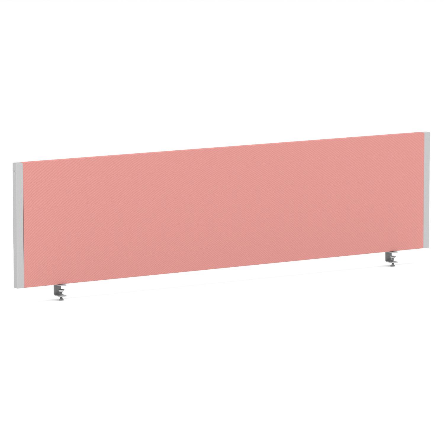 Impulse/Evolve Plus Bench Screen 1600 Silver Frame Bespoke Quest Shrimp Fabric
