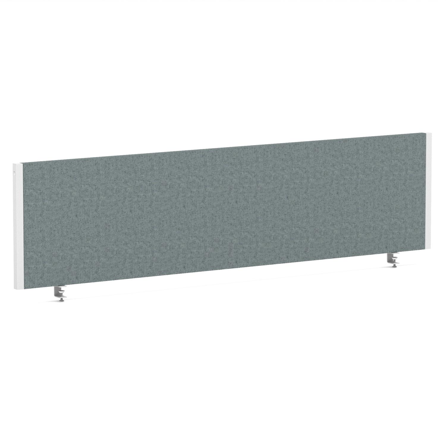 Impulse/Evolve Plus Bench Screen 1600 White Frame Bespoke Rivet Tensile Fabric