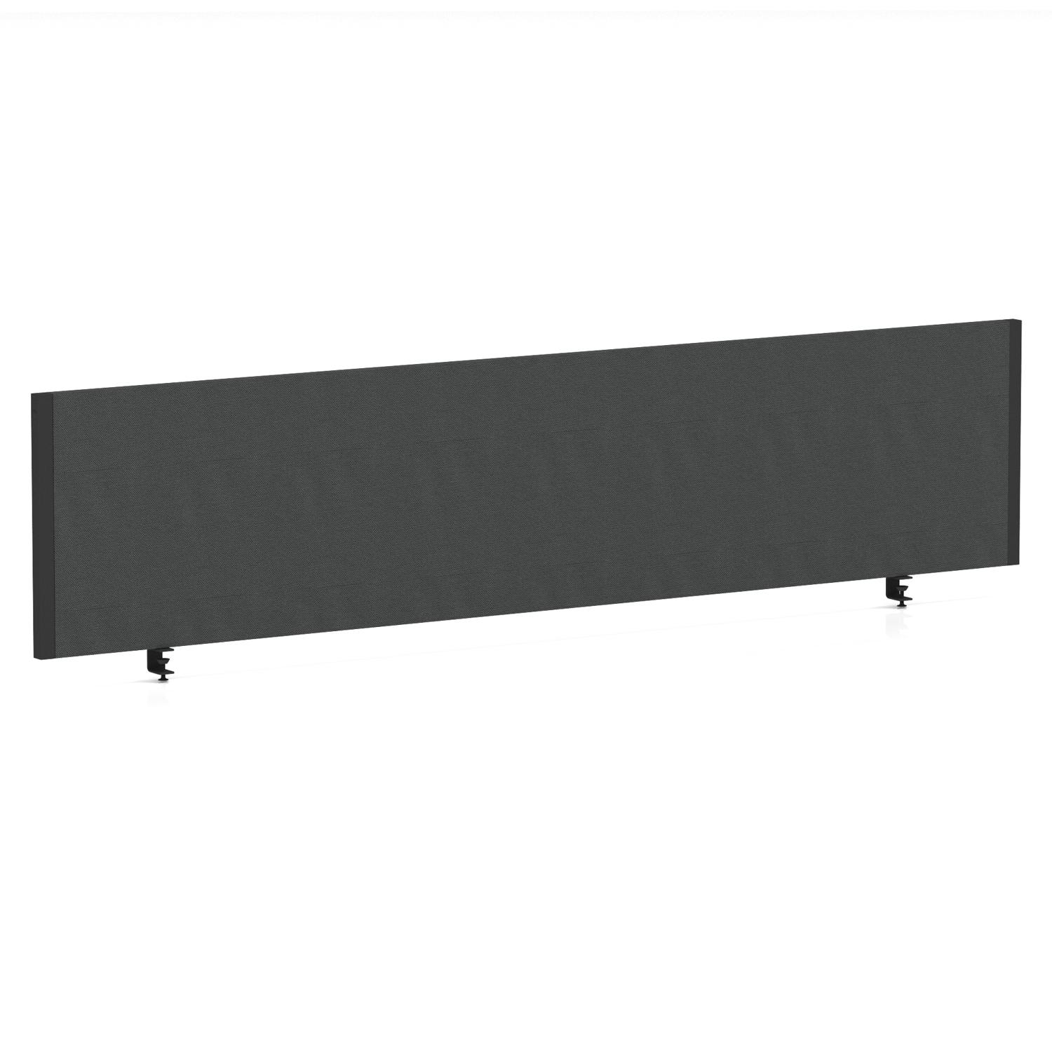 Impulse/Evolve Plus Bench Screen 1800 Black Frame Bespoke Quest Mussel Fabric