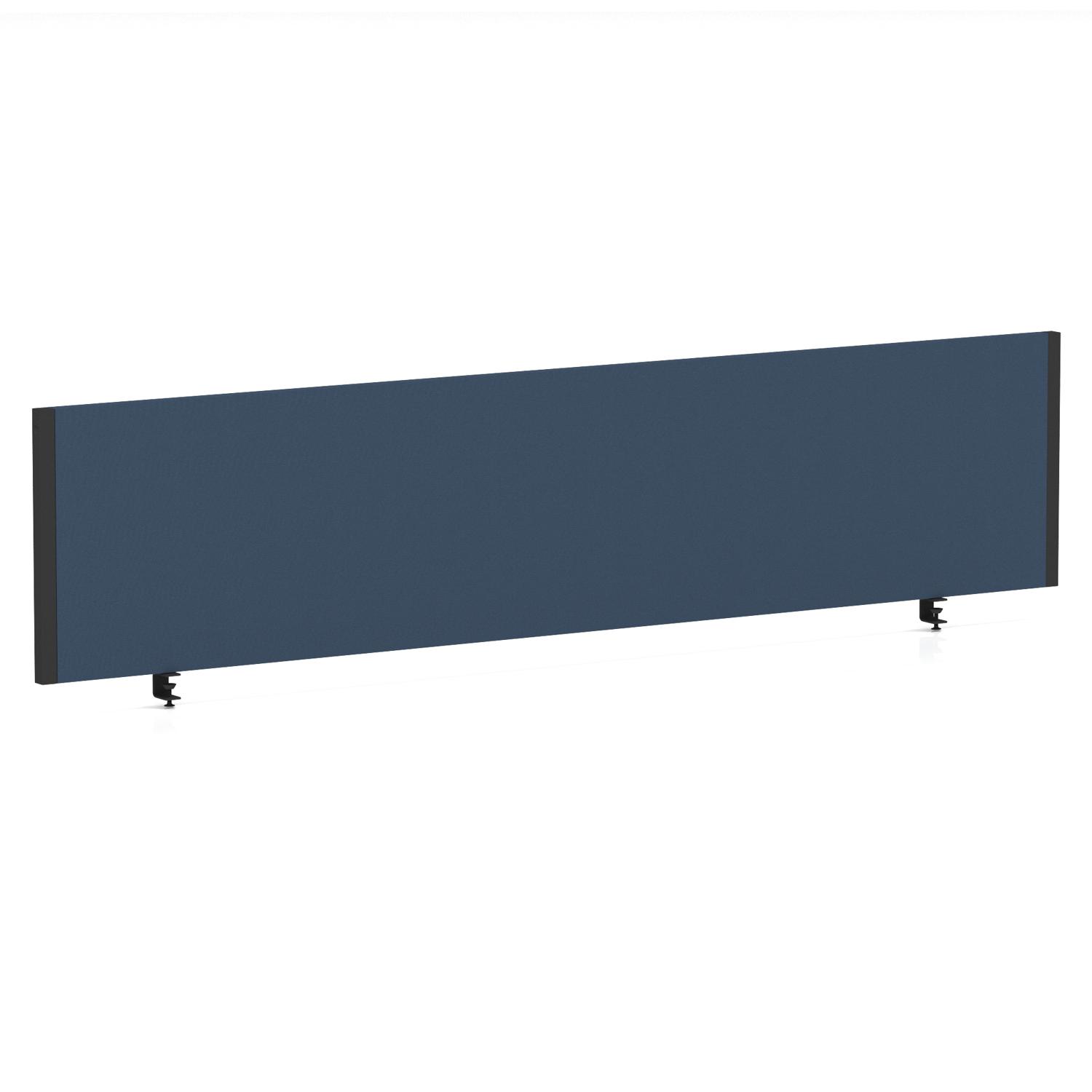 Impulse/Evolve Plus Bench Screen 1800 Black Frame Bespoke Quest Whelk Fabric