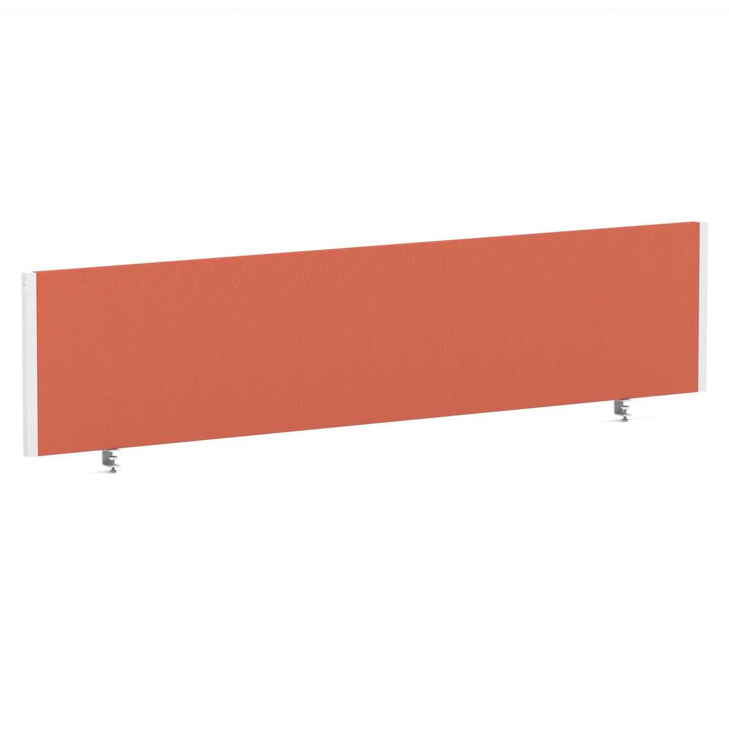 Impulse/Evolve Plus Bench Screen 1800 White Frame Bespoke Quest Crab Fabric