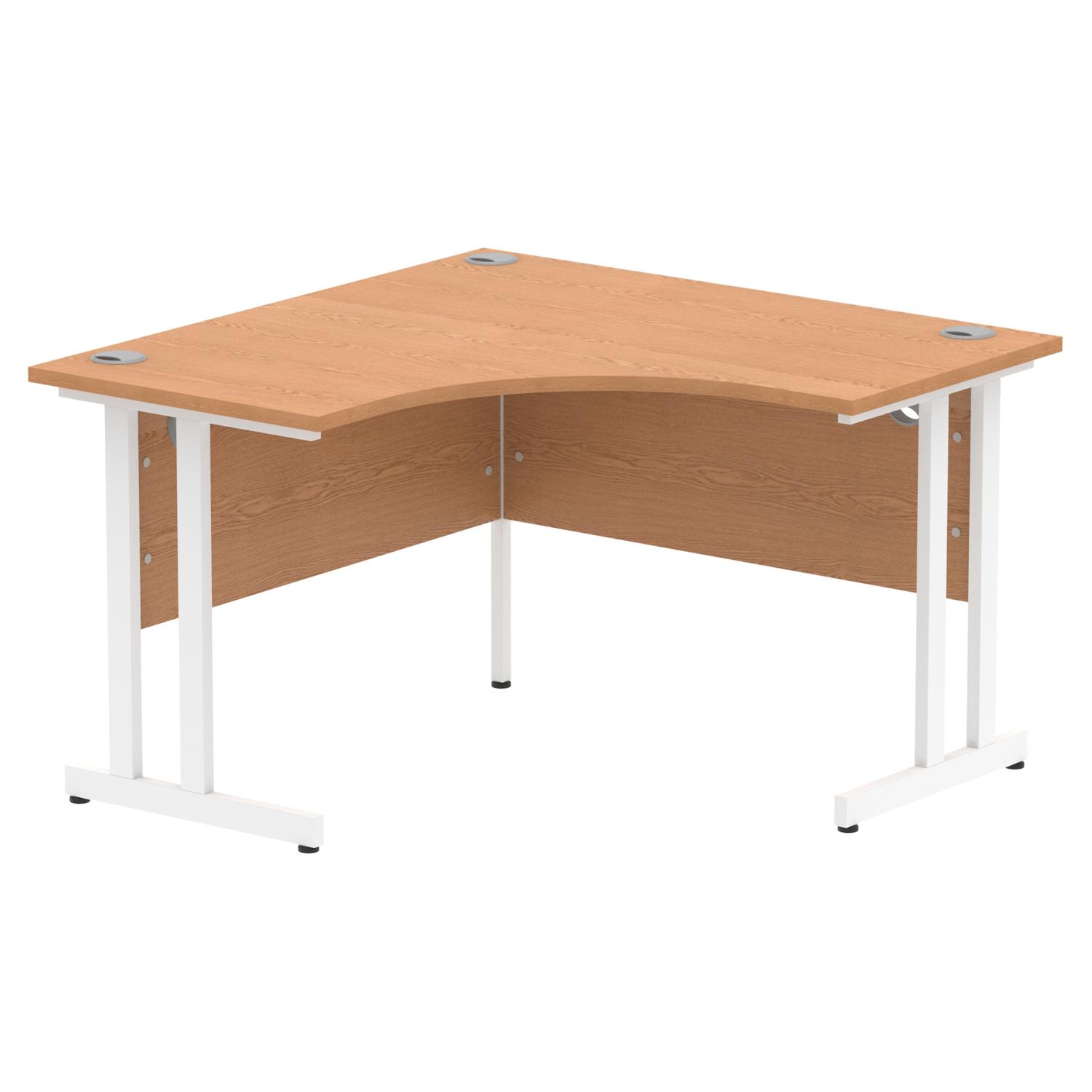 Impulse 1200mm Corner Office Desk Oak Top White Cantilever Leg Impulse 1200mm Corner Office Desk Oak Top White Cantilever Leg