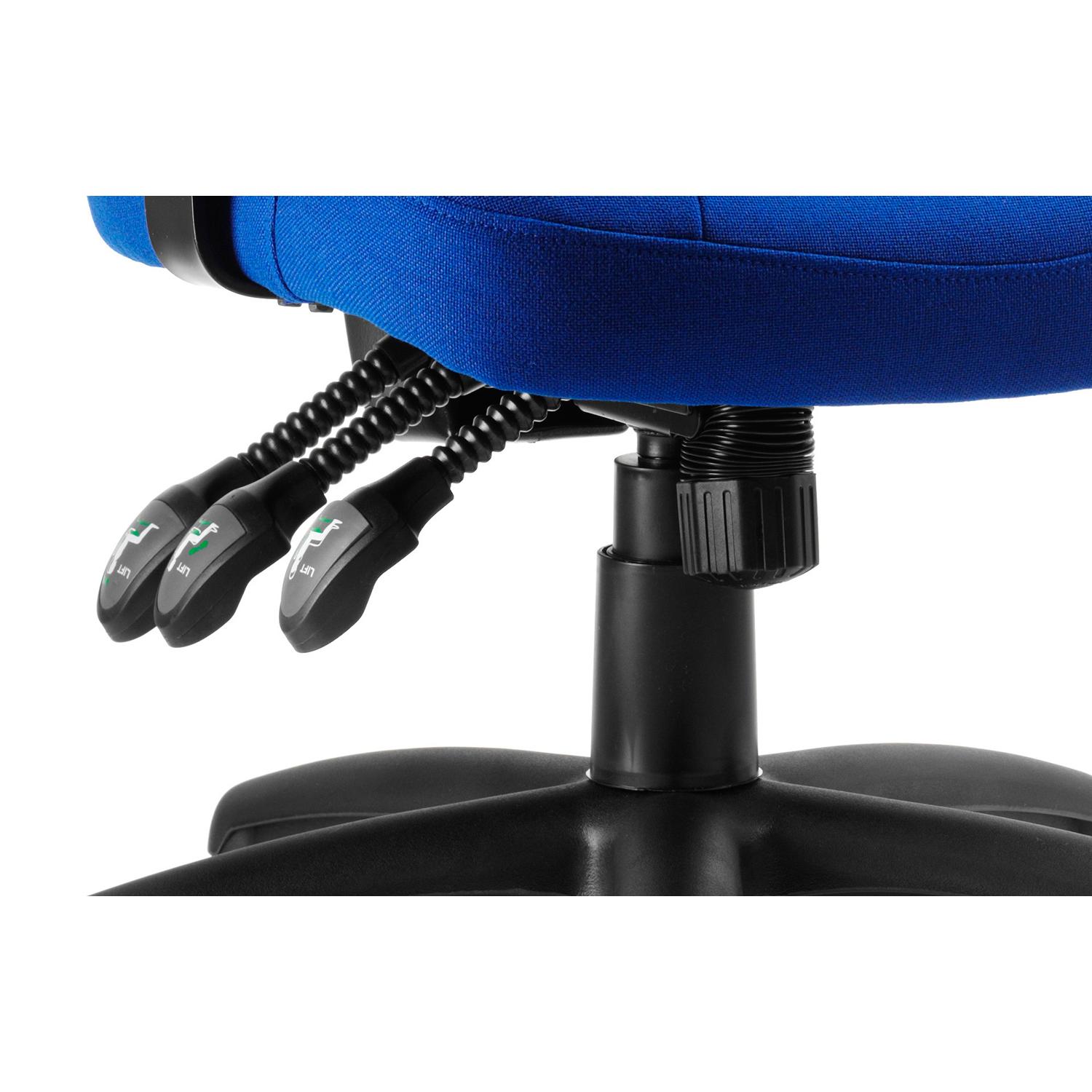 Galaxy Task Operator Chair With Height Adjustable Arms Blue Fabric