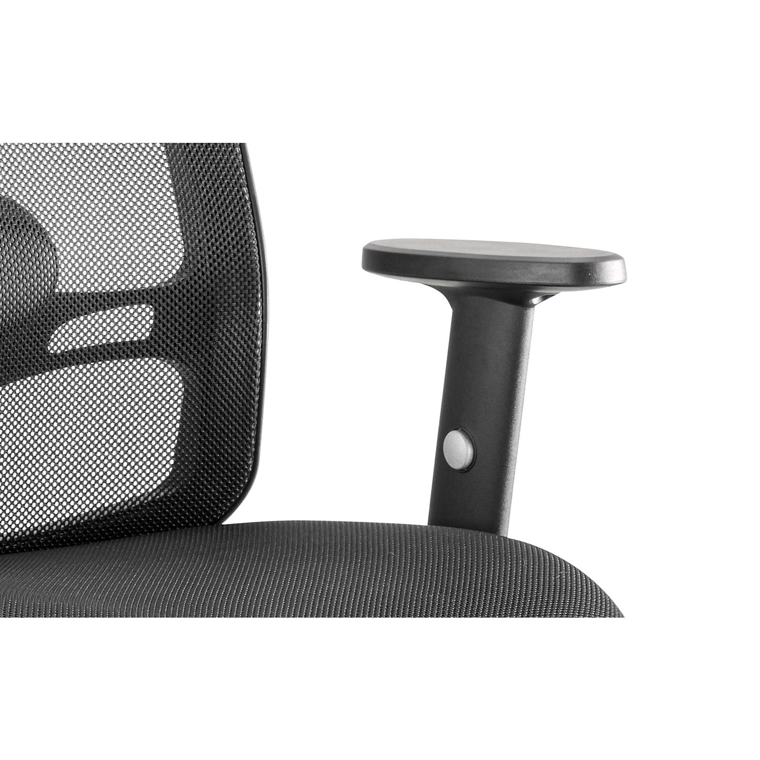 Portland Task Operator Chair Mesh Back With Height Adjustable Arms Black Airmesh Seat