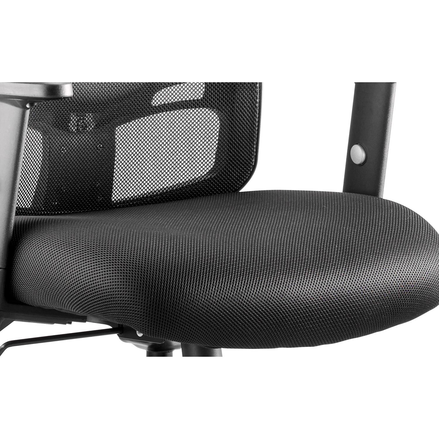 Portland Task Operator Chair Mesh Back With Height Adjustable Arms Black Airmesh Seat