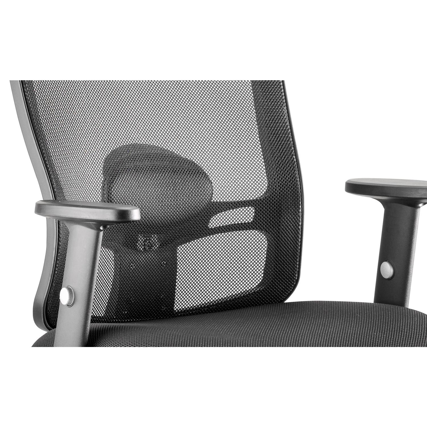 Portland Task Operator Chair Mesh Back With Height Adjustable Arms Black Airmesh Seat