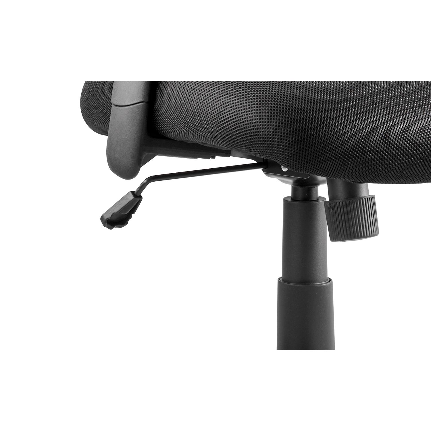 Portland Task Operator Chair Mesh Back With Height Adjustable Arms Black Airmesh Seat