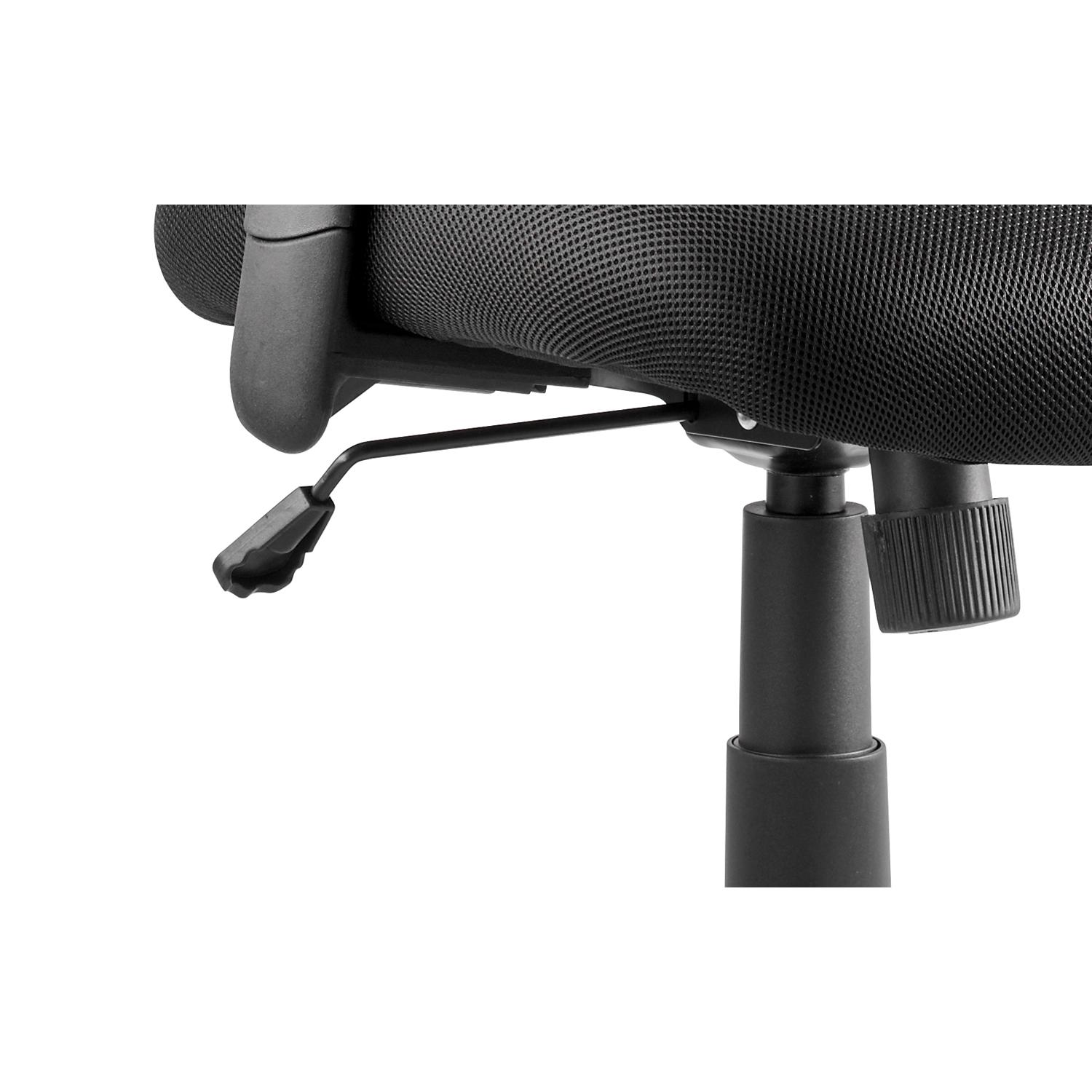 Portland Task Operator Chair Mesh Back With Height Adjustable Arms Black Airmesh Seat