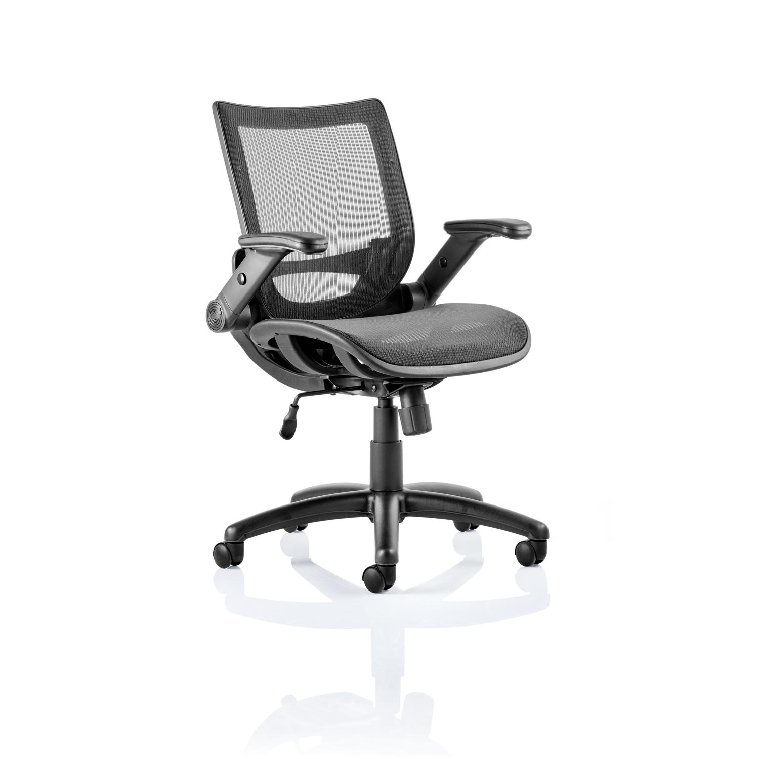 Fuller Mesh With Folding Arms Task Operator Chair