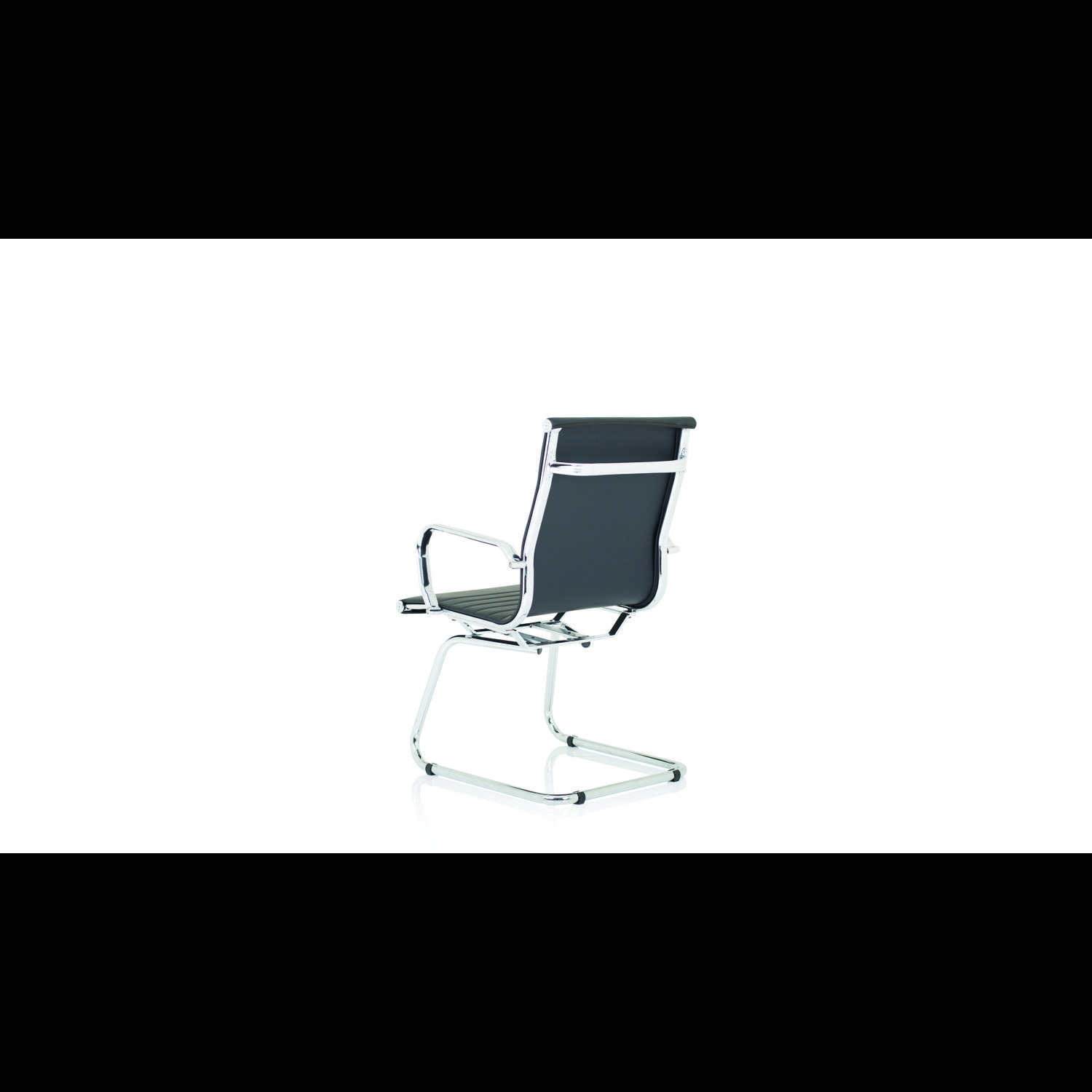 Nola Cantilever Chair Soft Bonded Leather Black Nola Cantilever Chair Soft Bonded Leather Black