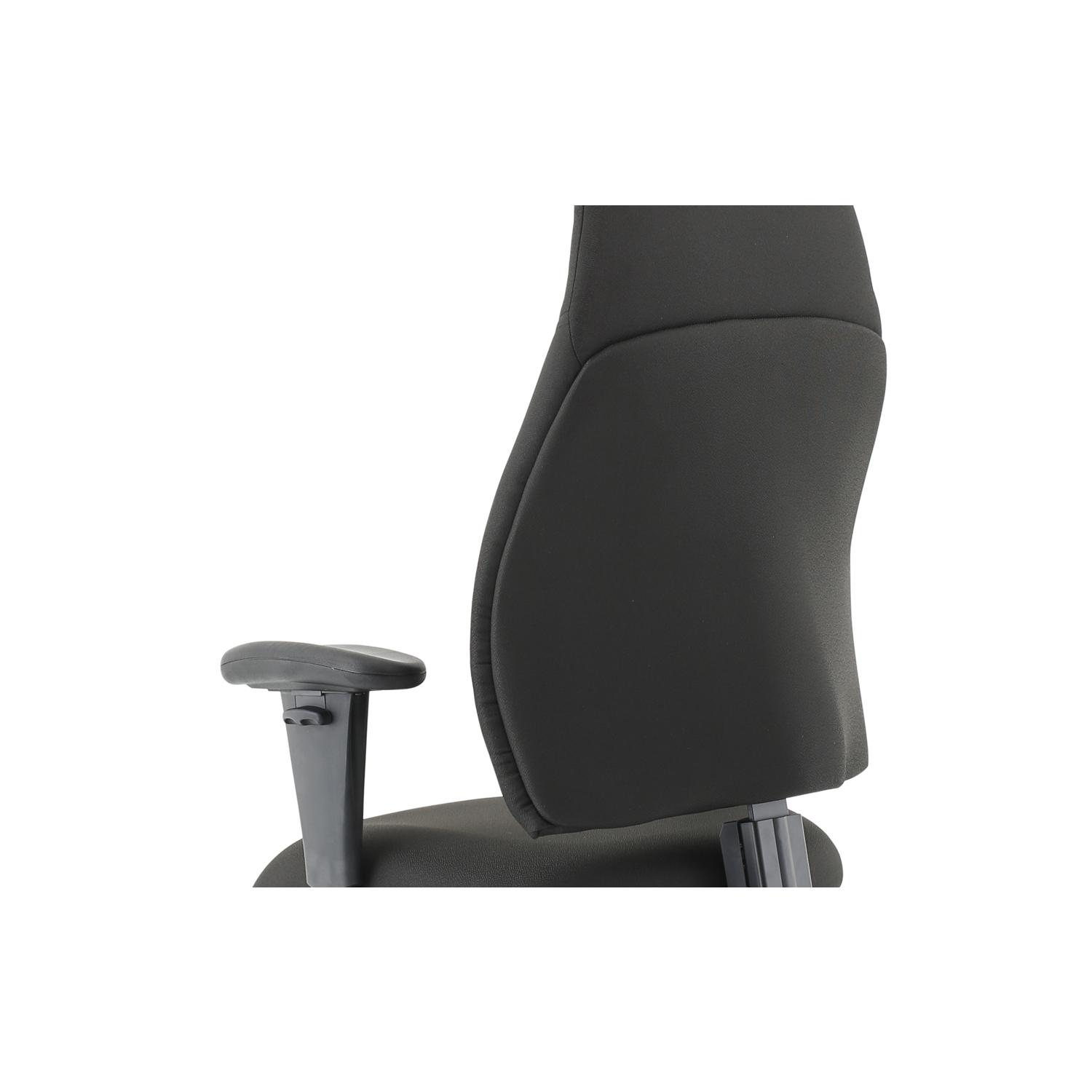 Esme Posture Chair With Height Adjustable Arms Black Fabric Esme Posture Chair With Height Adjustable Arms Black Fabric