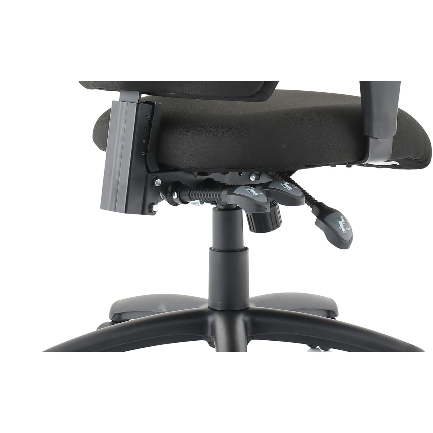 Esme Posture Chair With Height Adjustable Arms Black Fabric Esme Posture Chair With Height Adjustable Arms Black Fabric