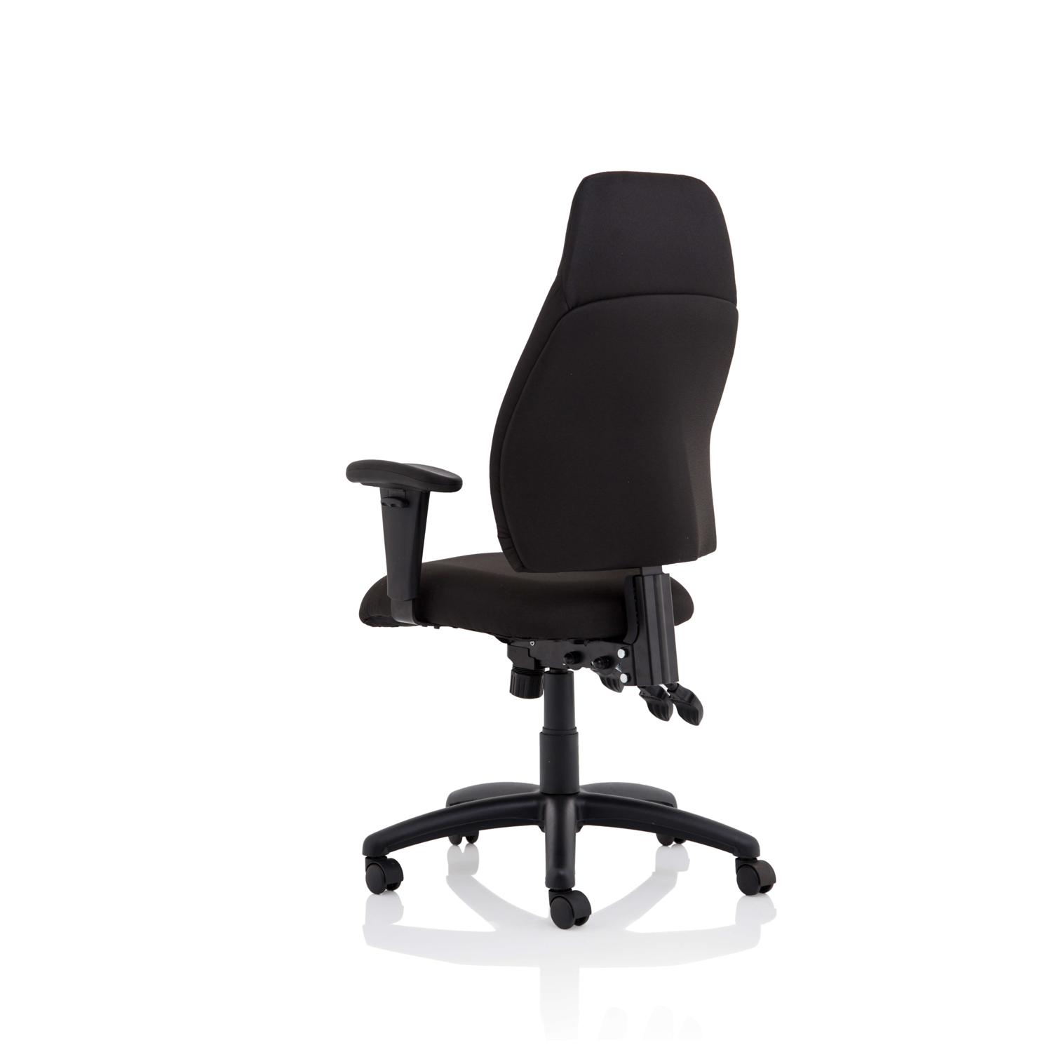Esme Posture Chair With Height Adjustable Arms Black Fabric Esme Posture Chair With Height Adjustable Arms Black Fabric