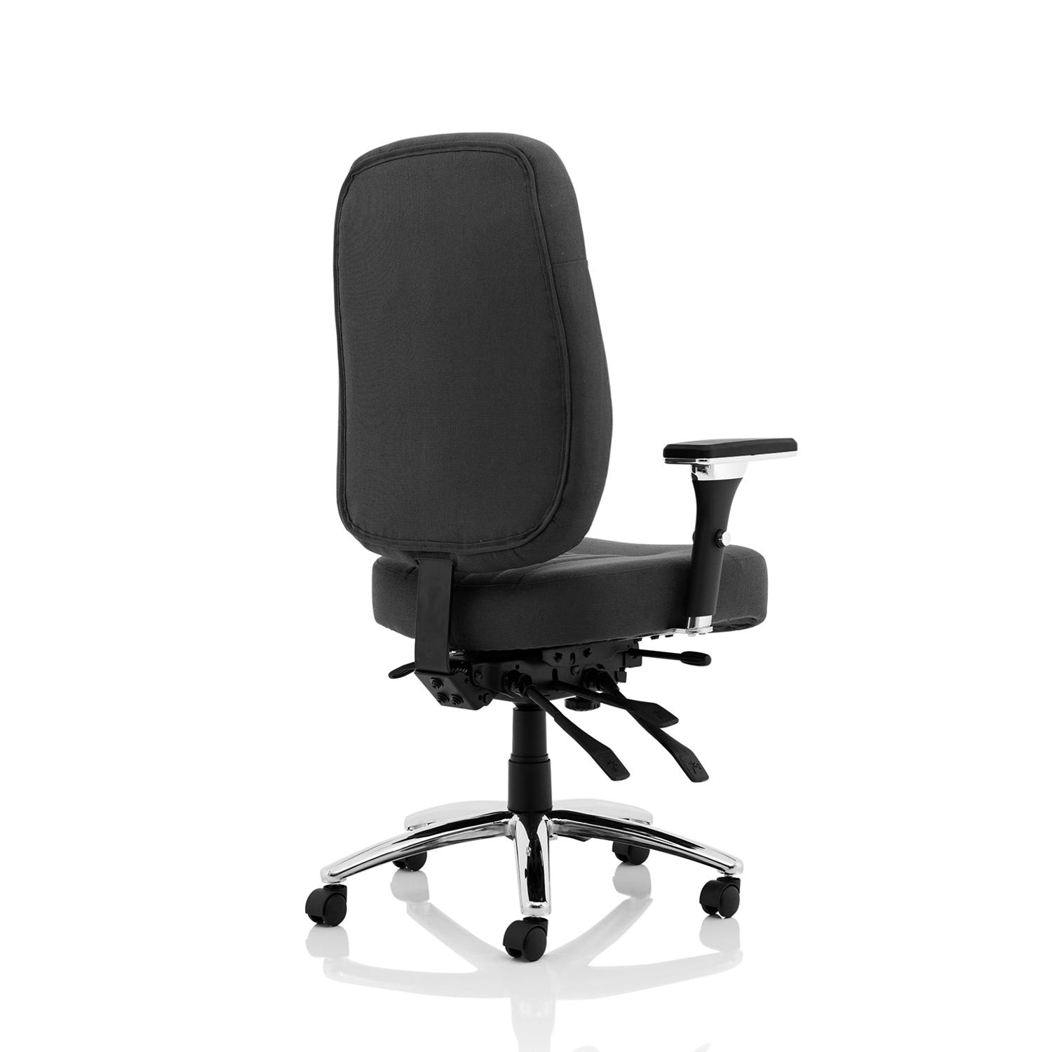 Barcelona Deluxe Black Fabric Operator Chair