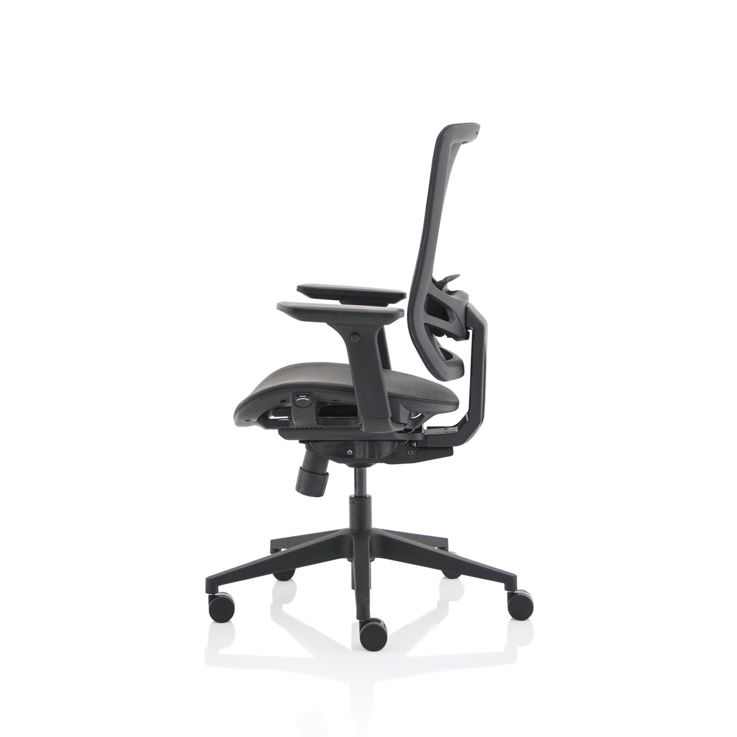 Ergo Twist Mesh Back Ergonomic Task Operator Office Chair With Height Adjustable Arms Black Mesh Seat