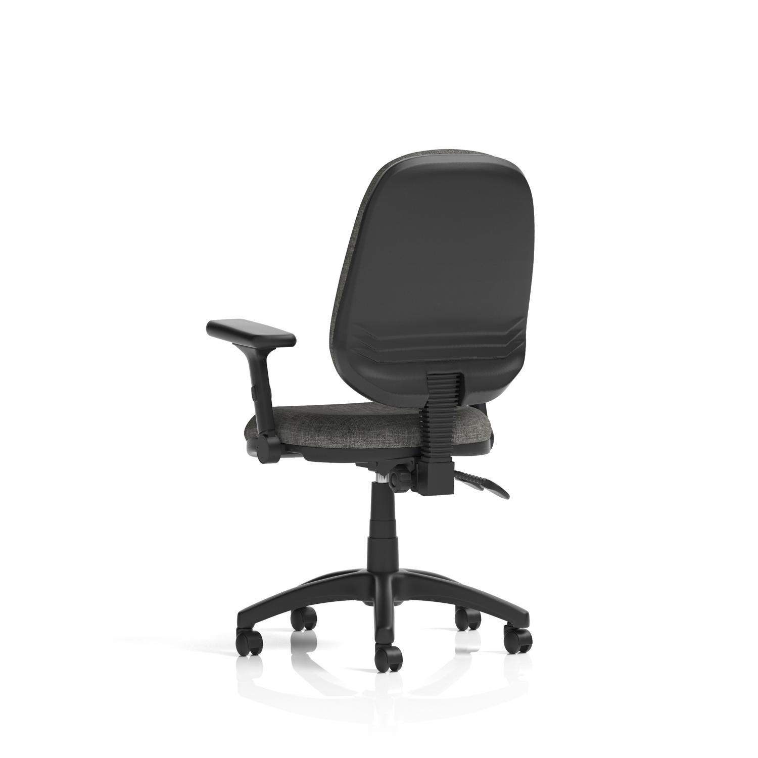 Eclipse Plus II Lever Task Operator Chair With Height Adjustable And Folding Arms Charcoal