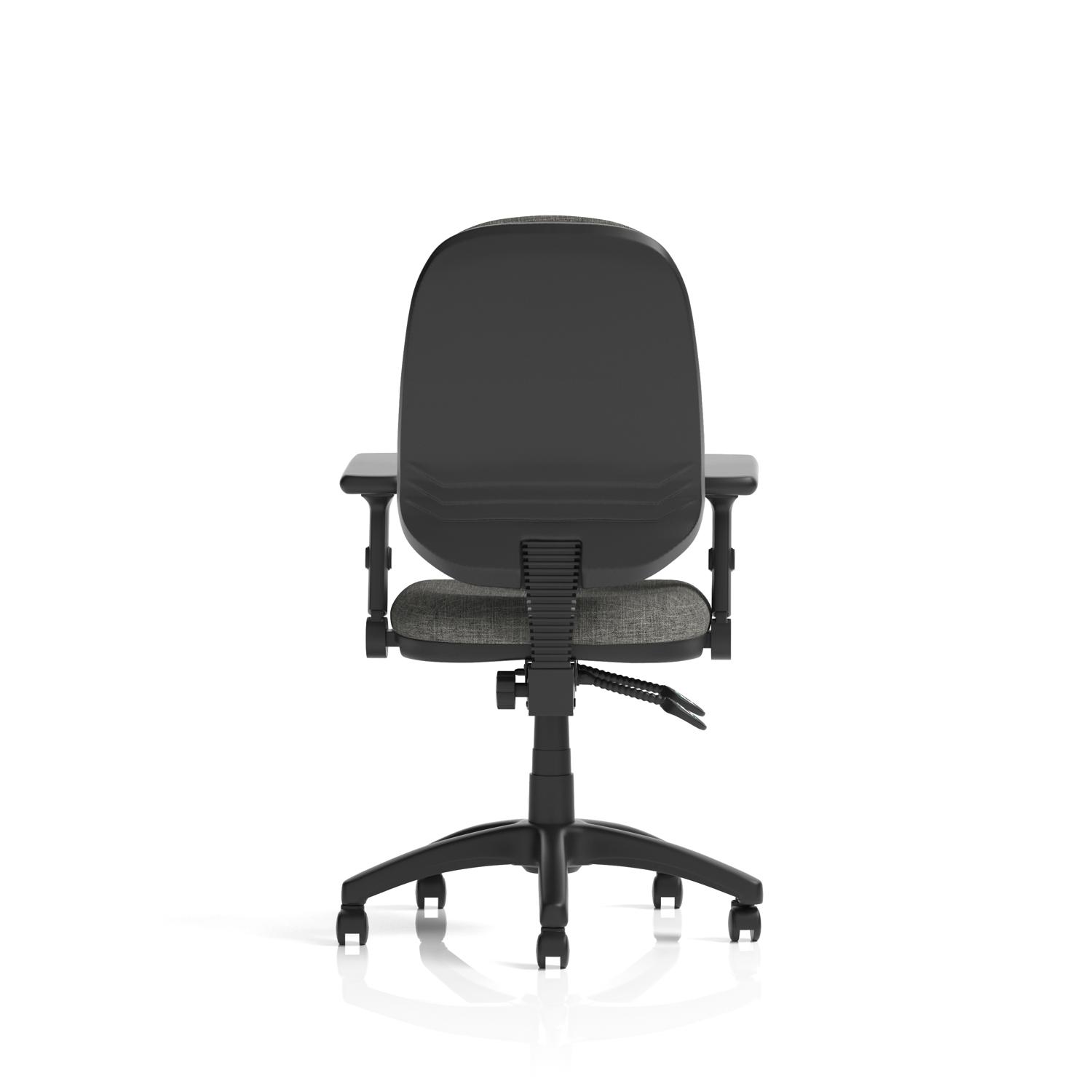 Eclipse Plus II Lever Task Operator Chair With Height Adjustable And Folding Arms Charcoal