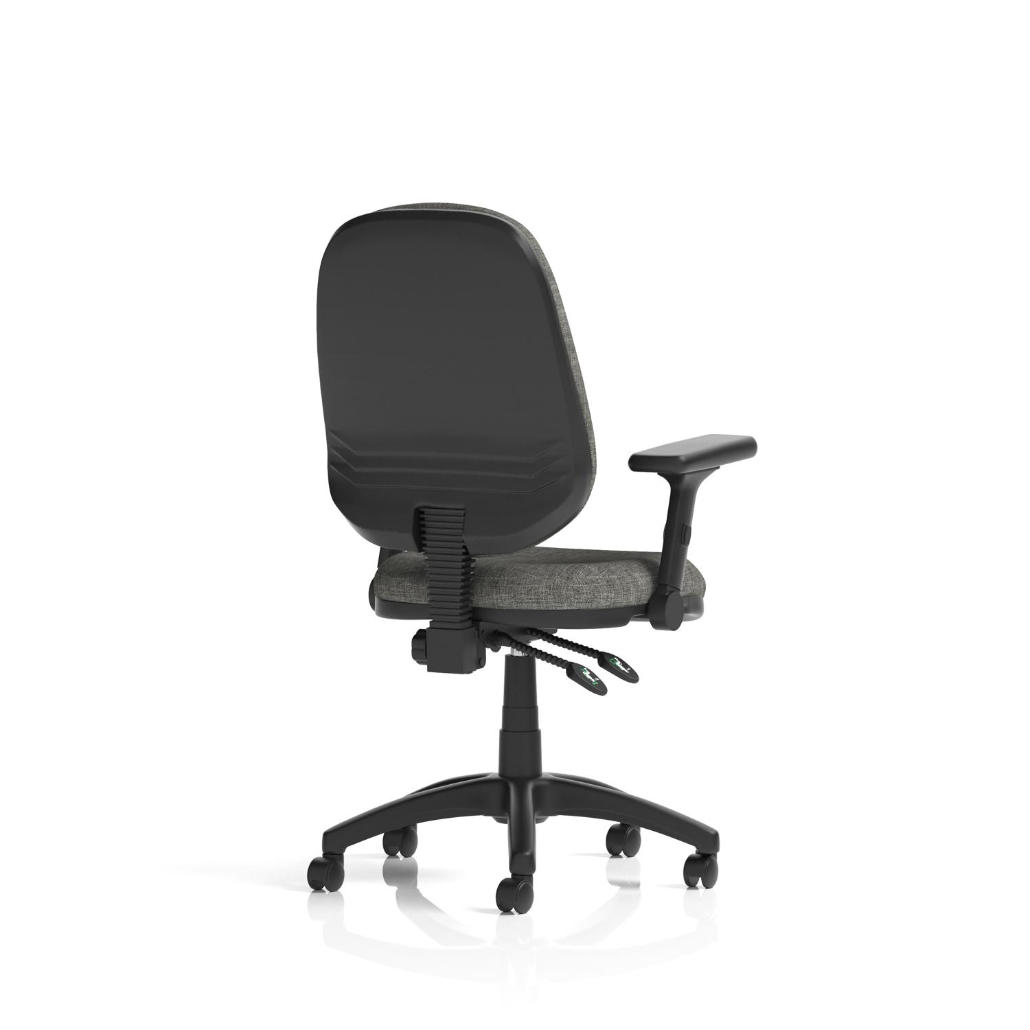 Eclipse Plus II Lever Task Operator Chair With Height Adjustable And Folding Arms Charcoal