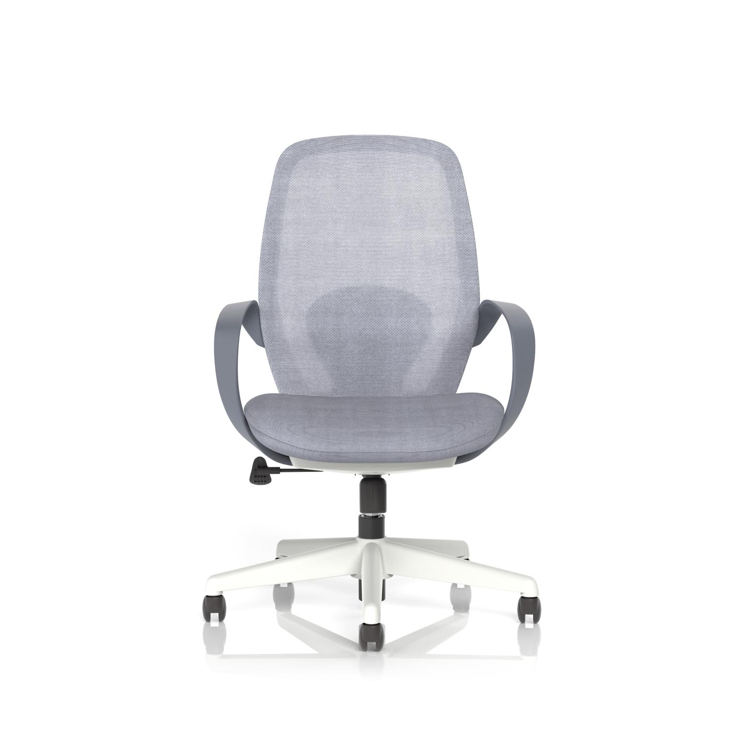 Ariel Mesh Task Operator Chair with Arms Grey