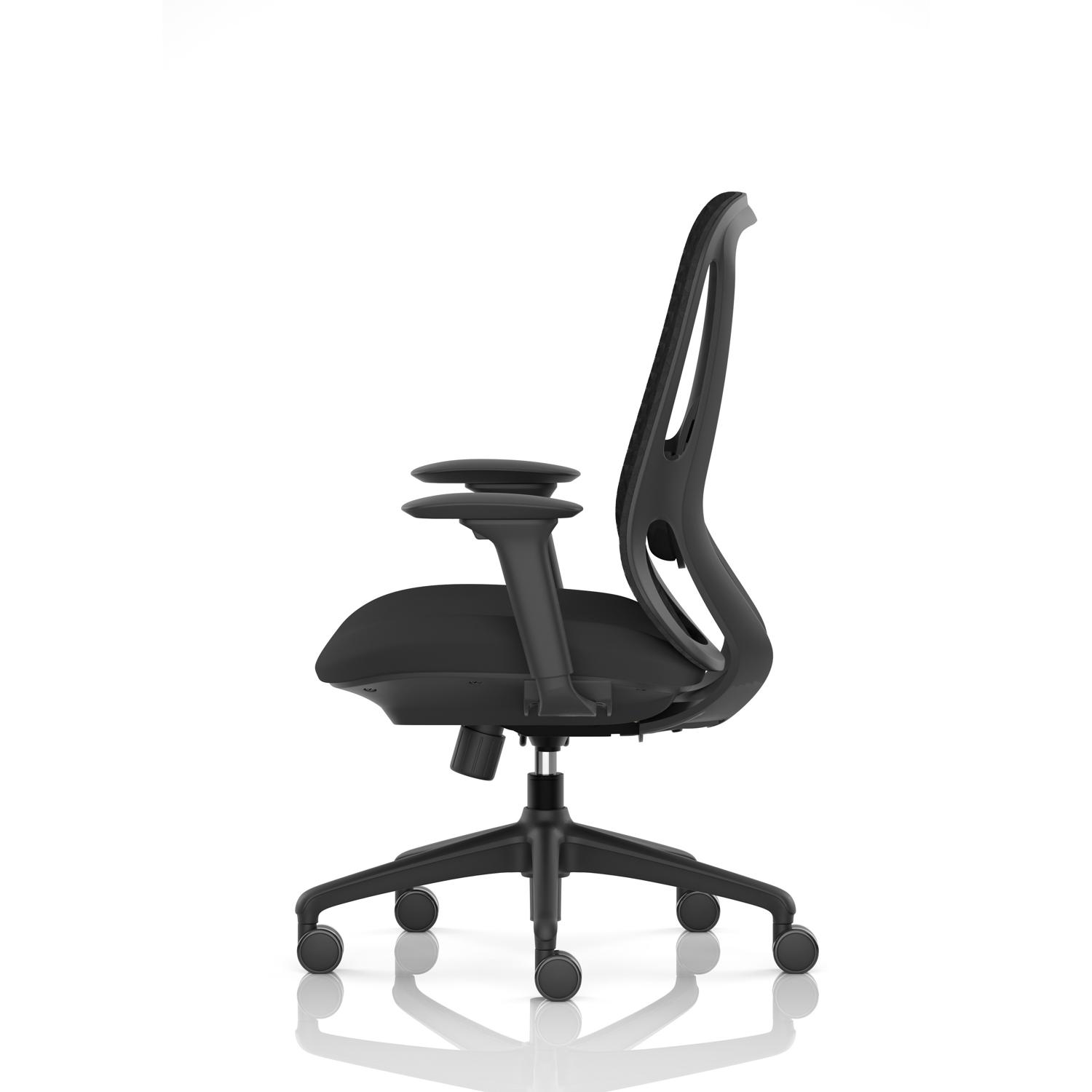 Prism Mesh Back Chair With Height Adjustable Arms Black Seat Prism Mesh Back Chair With Height Adjustable Arms Black Seat