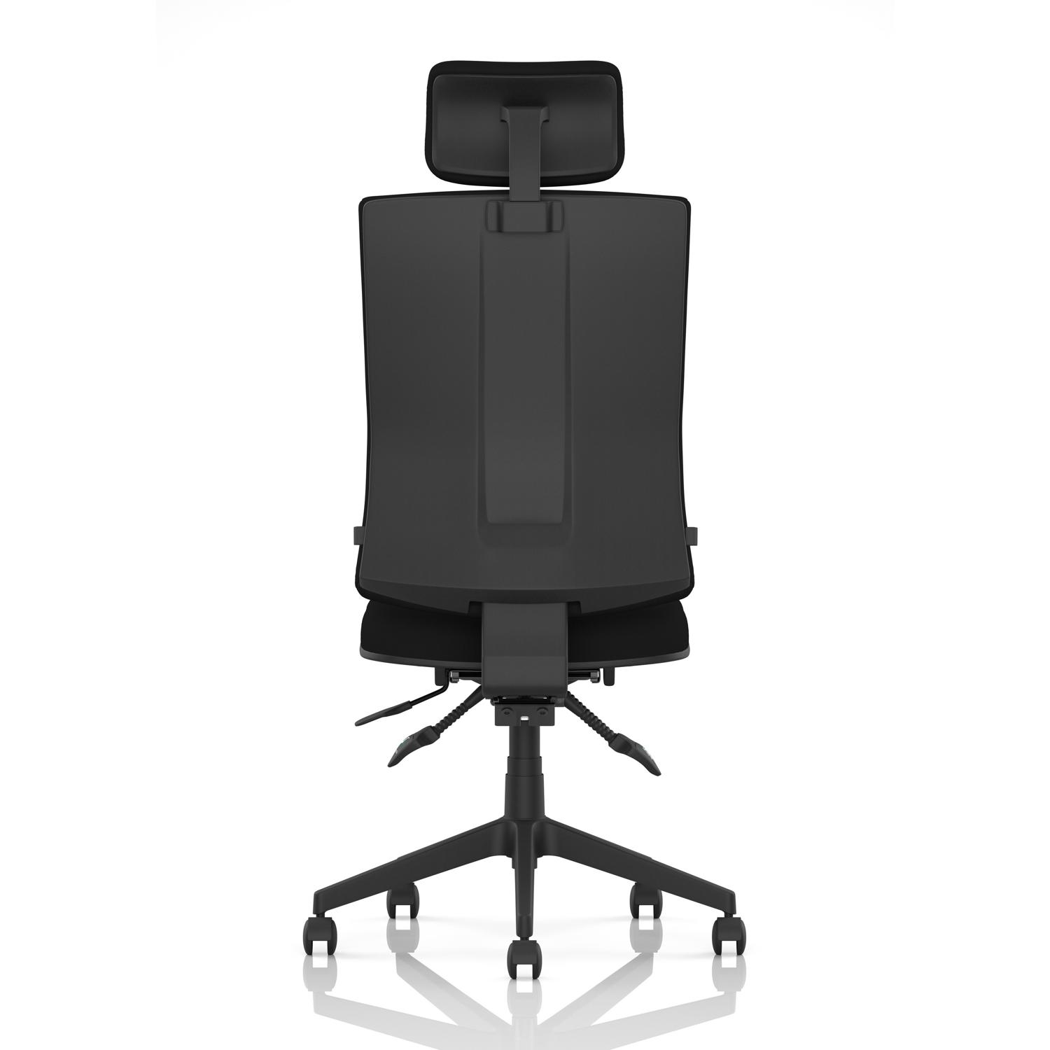 Orlena High Back Task Operator Chair With Headrest Black Fabric Orlena High Back Task Operator Chair With Headrest Black Fabric