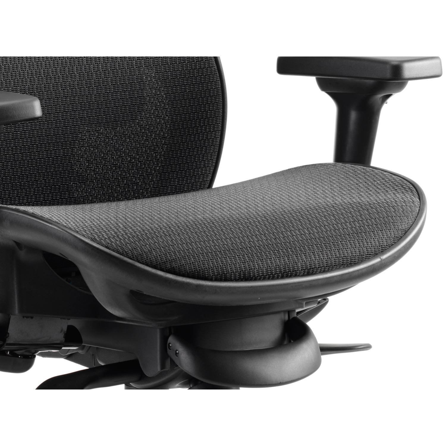 Stealth Shadow Ergo Posture Chair Black Mesh Seat And Back With Arms