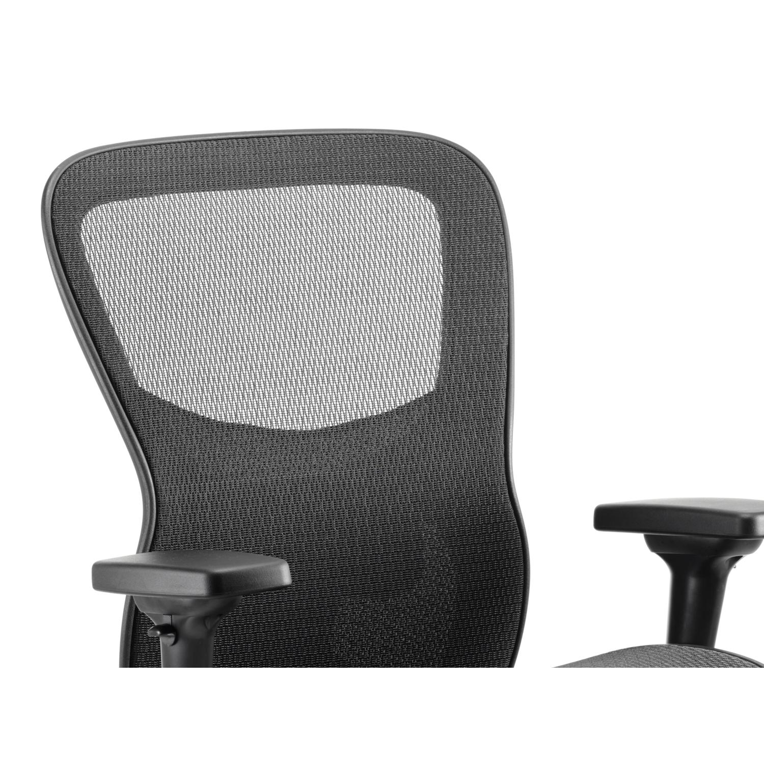 Stealth Shadow Ergo Posture Chair Black Mesh Seat And Back With Arms