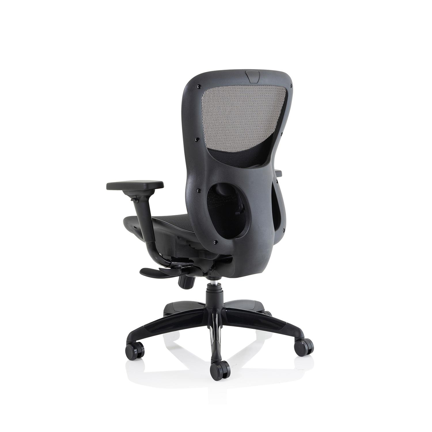 Stealth Shadow Ergo Posture Chair Black Mesh Seat And Back With Arms