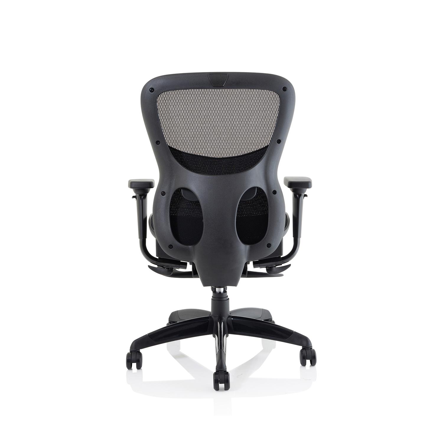 Stealth Shadow Ergo Posture Chair Black Mesh Seat And Back With Arms