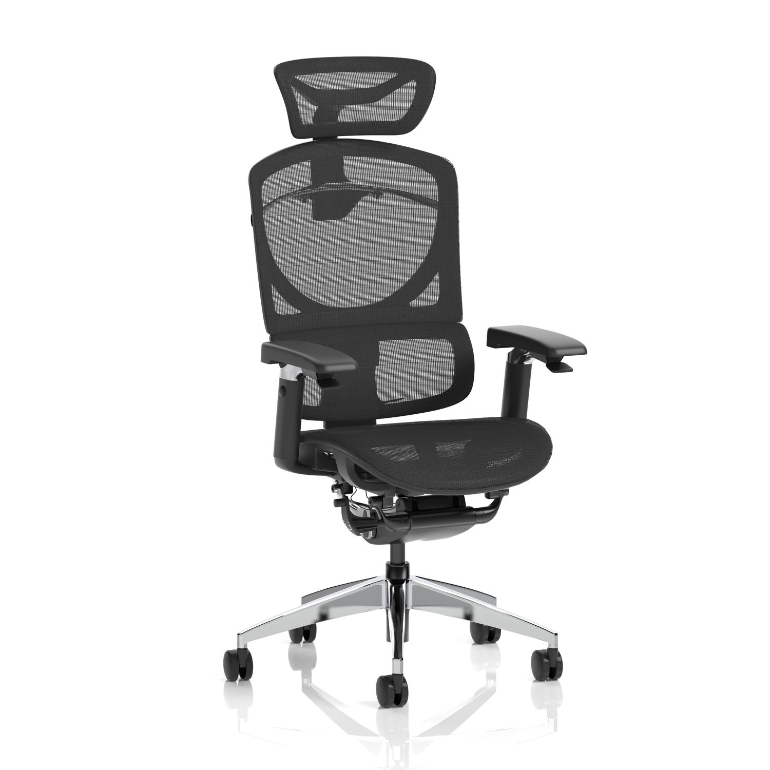 Ergo Click Plus With Headrest Black Mesh