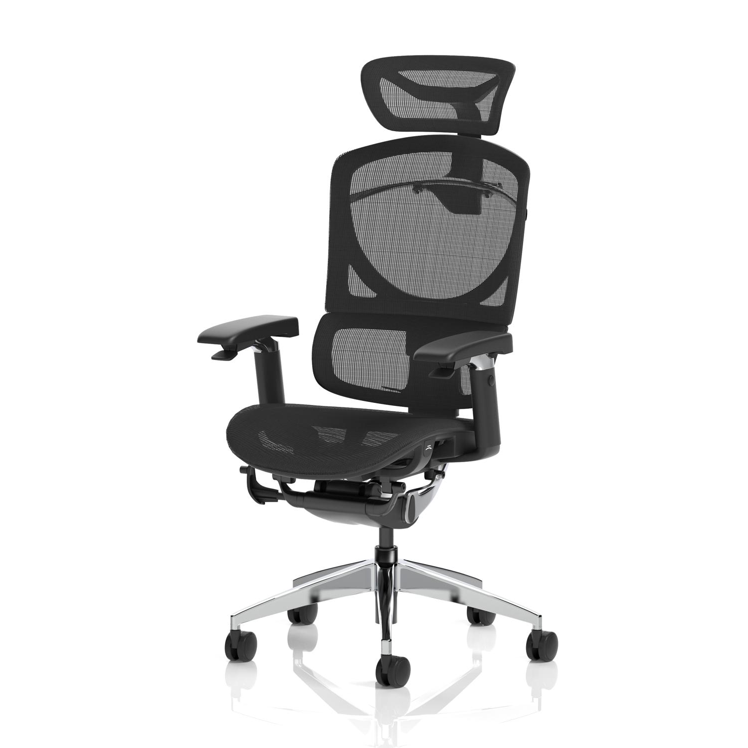 Ergo Click Plus With Headrest Black Mesh