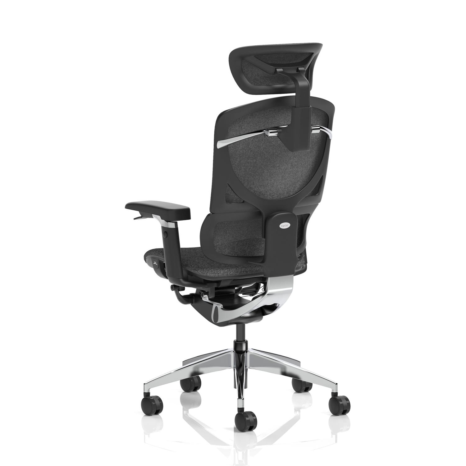 Ergo Click Plus With Headrest Grey Fabrimesh
